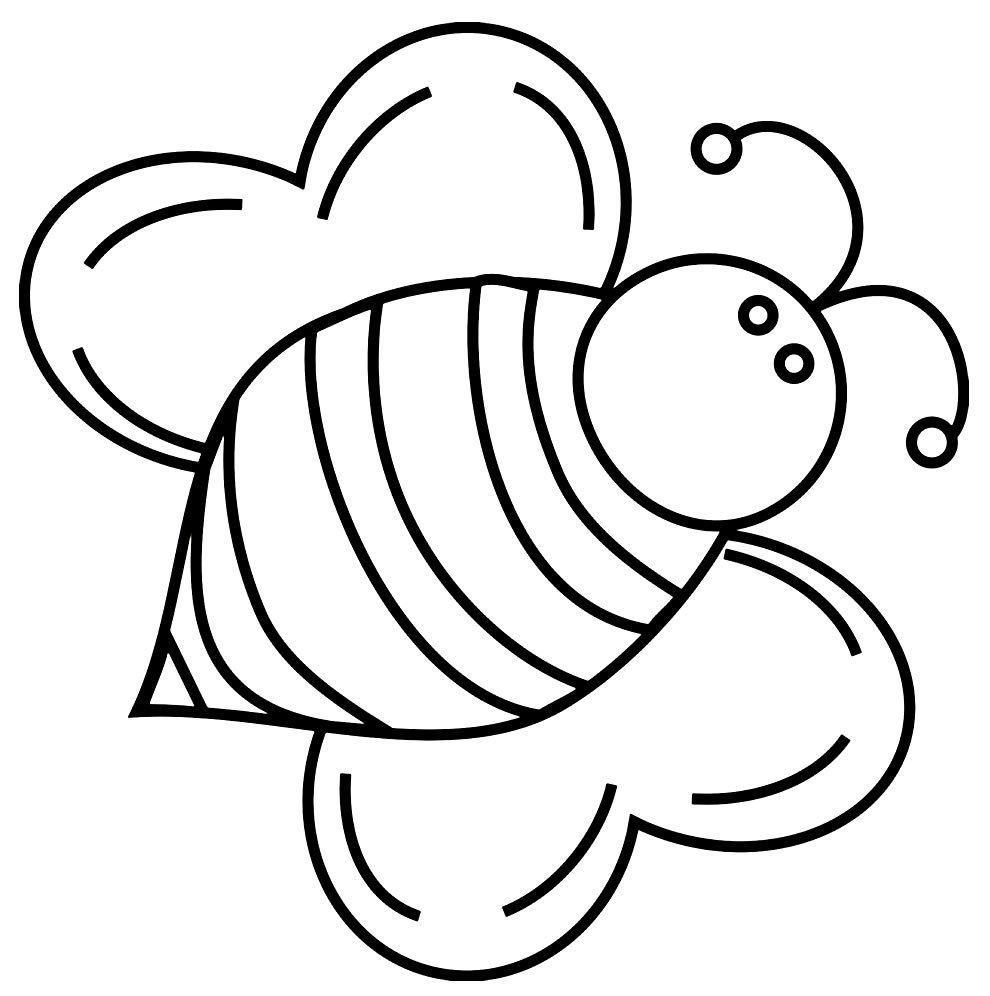 Трафарет пчелы для вырезания