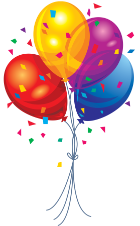 Воздушный шарик с днем рождения клипарт (49 фото)