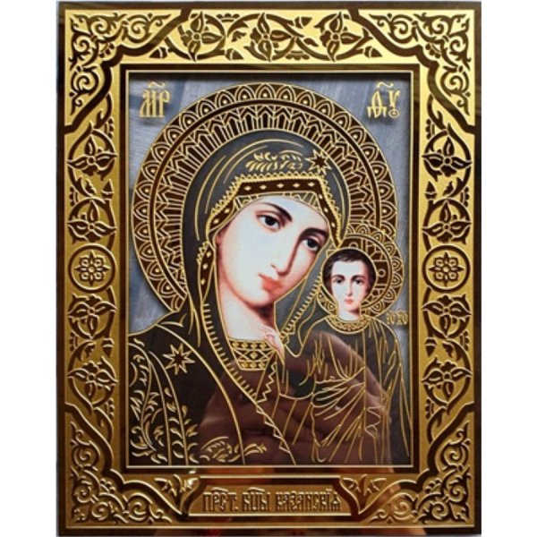 Алмазная мозаика икона Казанской Божьей матери