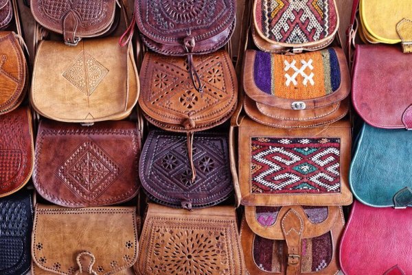 Марокканские кожаные изделия