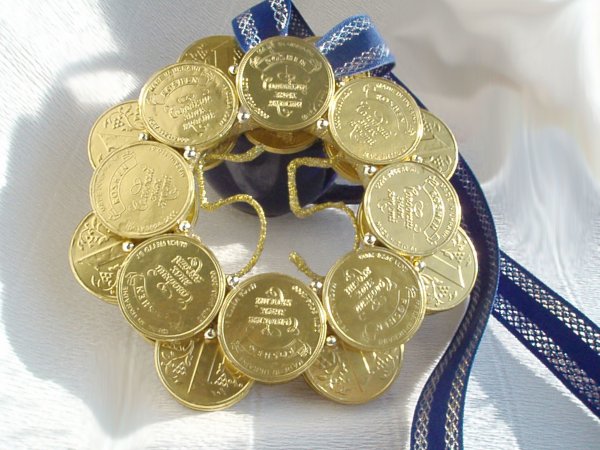 Медаль из конфет