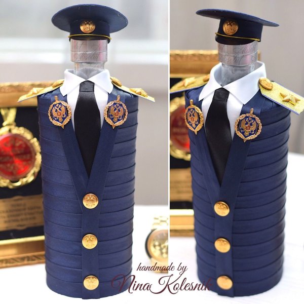 Бутылка подарочная для полицейского
