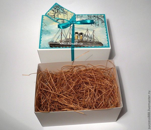 Коробочки для подарков морская тематика