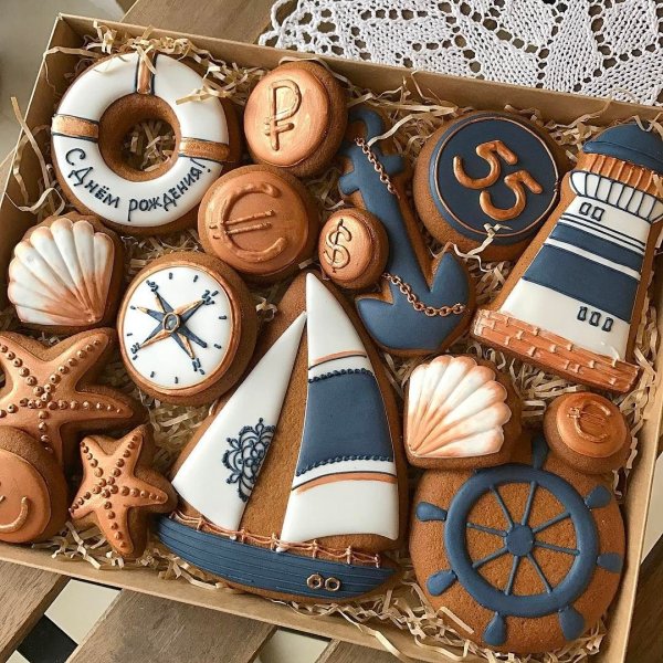 Печенье в морской тематике