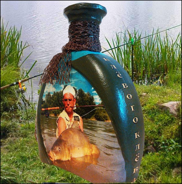Подарочная бутылка для рыбака