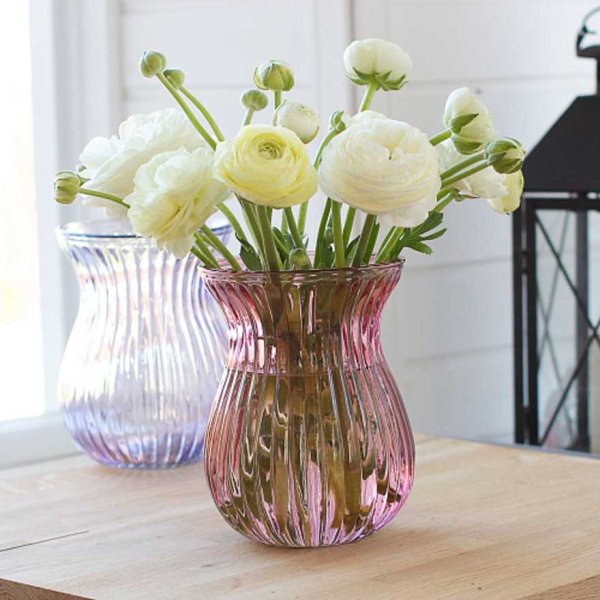 Декор стеклянной вазы