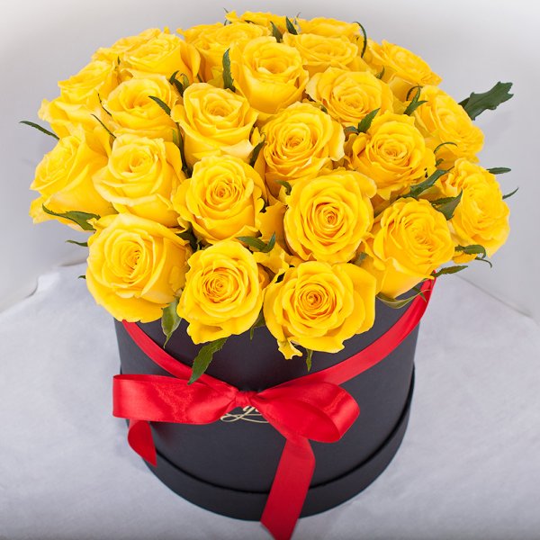Шикарный букет из желтых роз