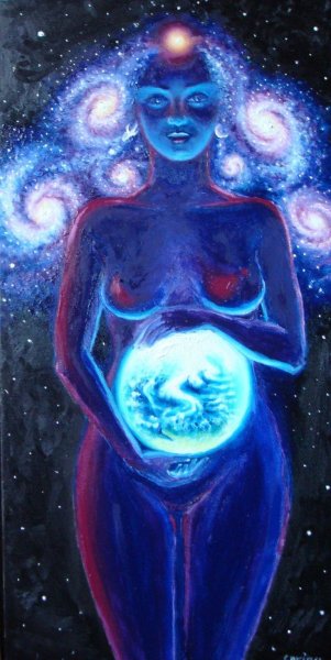 Богиня Гайя мать Вселенная энергия картинаа