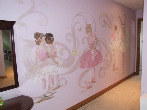 Роспись стен для девочки