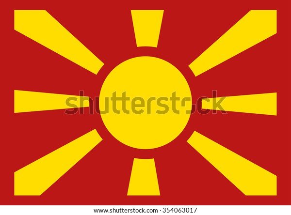 Красный флаг с солнцем