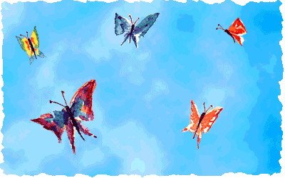 Бабочки летают gif