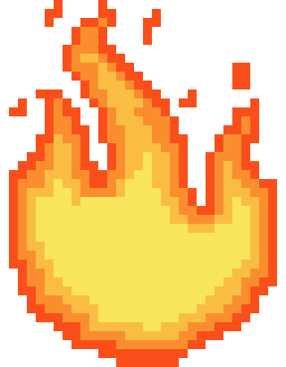 Пиксельное пламя