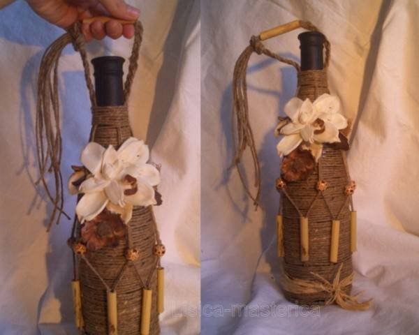 Декор бутылки коньяка