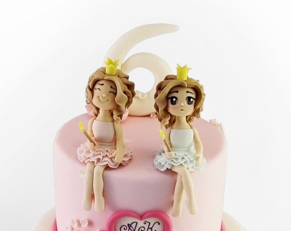 Торт для близняшек девочек 2 года