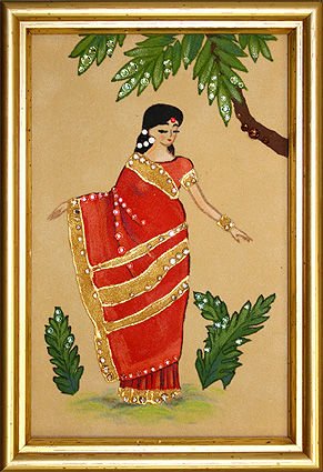 Картина индийская девушка купить