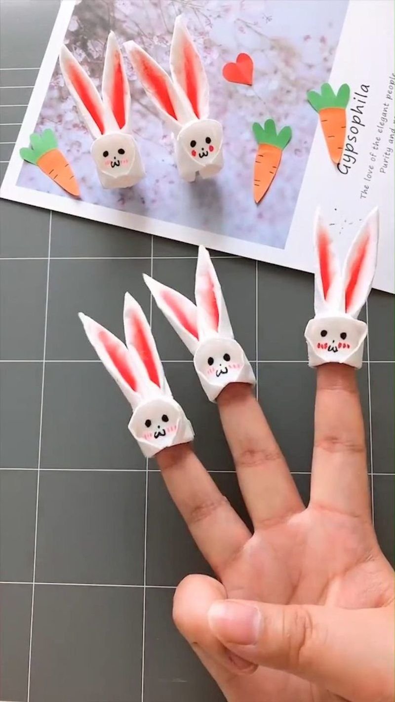 Кролик из бумаги