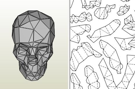 Полигональная модель черепа