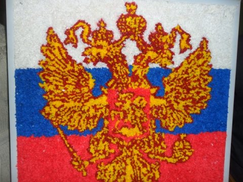 Поделки из пластилина с герб России