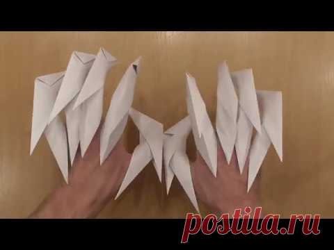Поделки из бумаги когти дракона