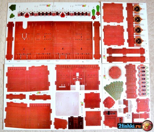 Спасская башня Кремля макет из бумаги