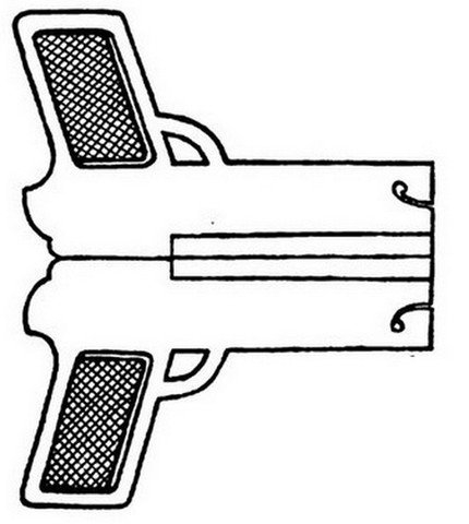 Макет пистолета из картона