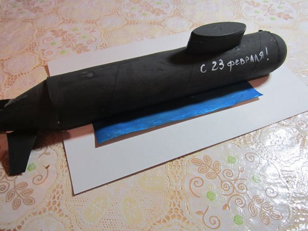Подводная лодка из картона