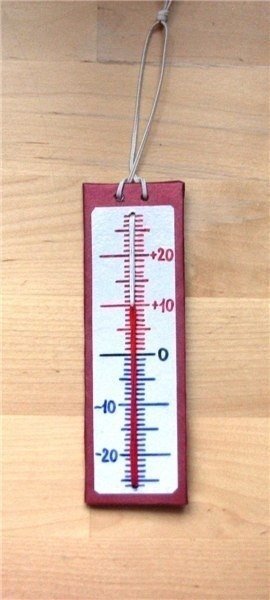 Термометр из картона