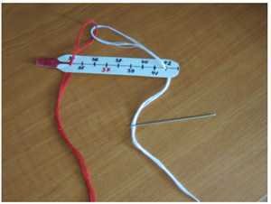 Термометр из бумаги и ниток