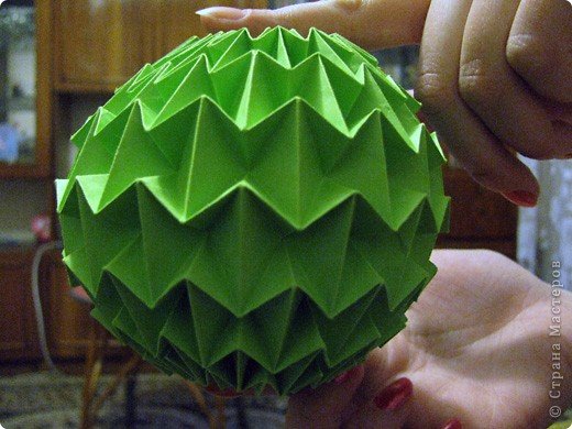 Оригами шар