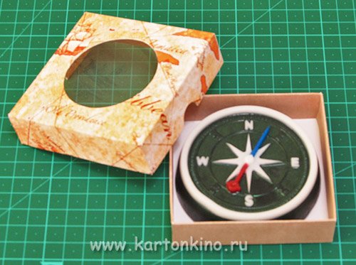 Поделка компас из картона