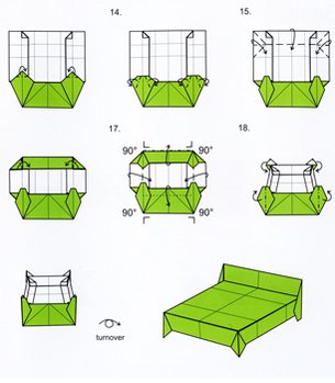 Оригами мебель из бумаги