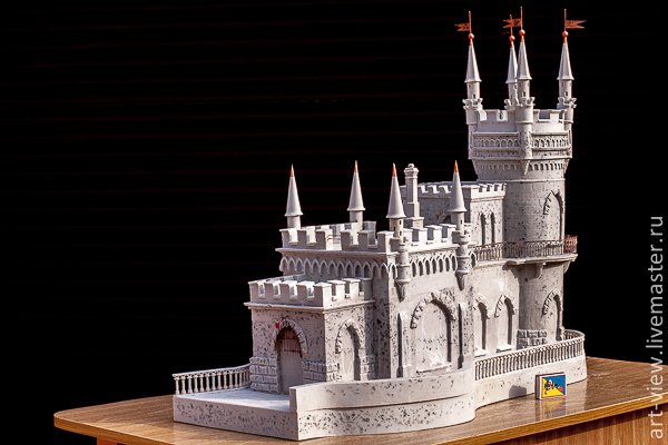 Замок Ласточкино гнездо в Крыму 3д модель