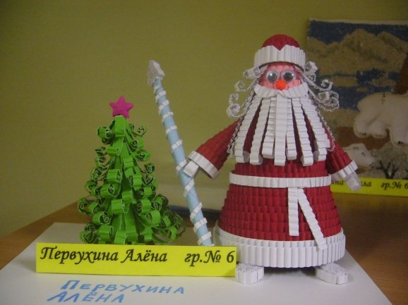 Дед Мороз поделка в детский сад на конкурс