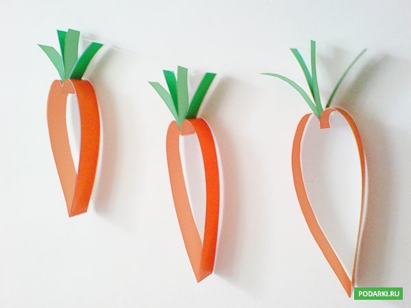 Конструирование морковь