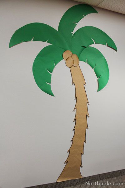 Поделки пальма из цветной бумаги