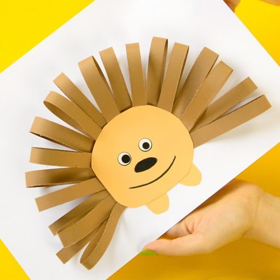 Аппликация ежик из цветной бумаги 2 класс