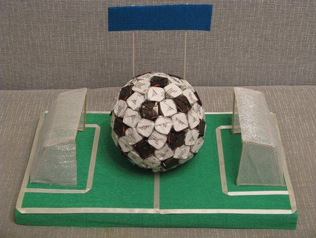 Поделка футбольный мяч