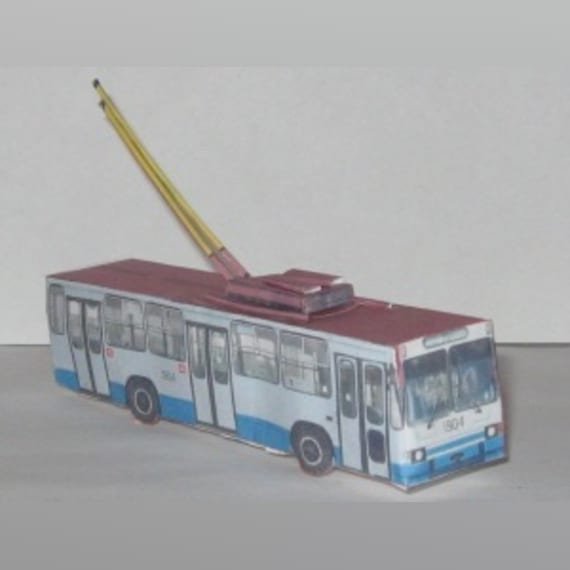 Бумажная модель троллейбуса ЮМЗ т1