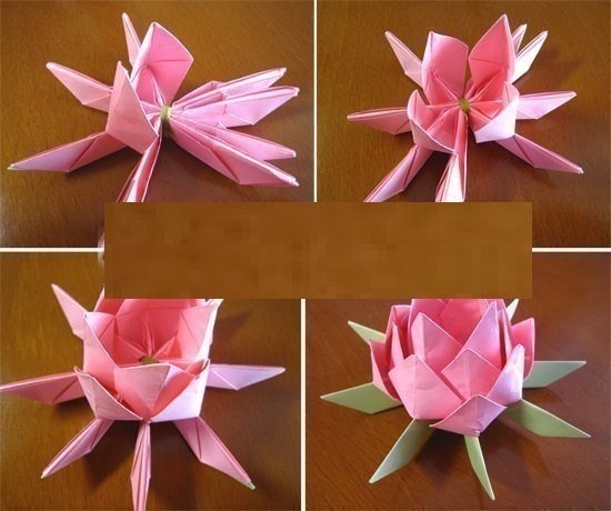 Цветок лотоса из бумаги
