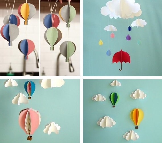 Воздушные шары из бумаги
