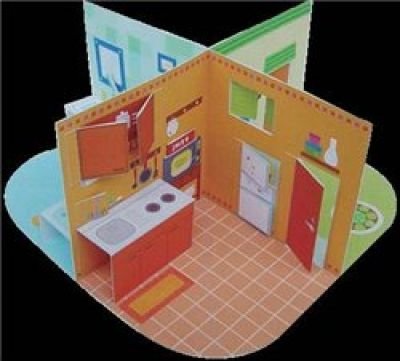 Бумажный макет комнаты