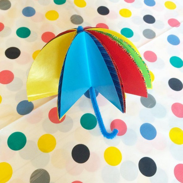 Зонтик из картона