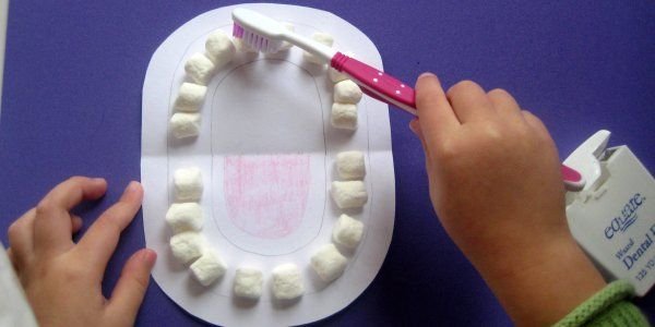 Макет зубов для детей своими руками