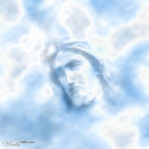 Образ Иисуса Христа на небе