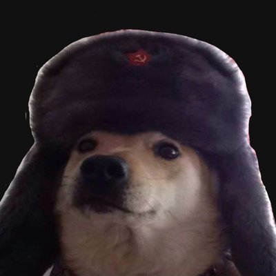 Пес в шапке ушанке СССР
