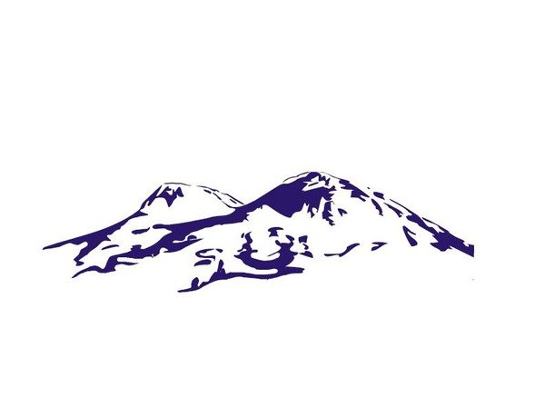 Логотип гора на черном фоне