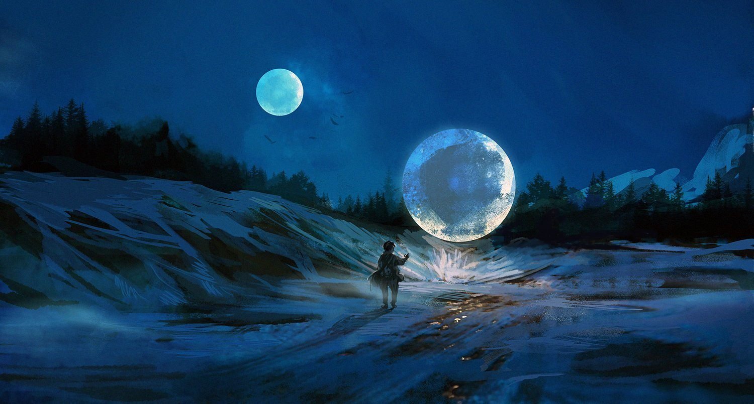 Луна арт
