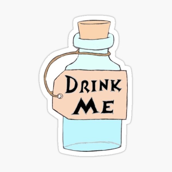 Бутылочка с надписью выпей меня