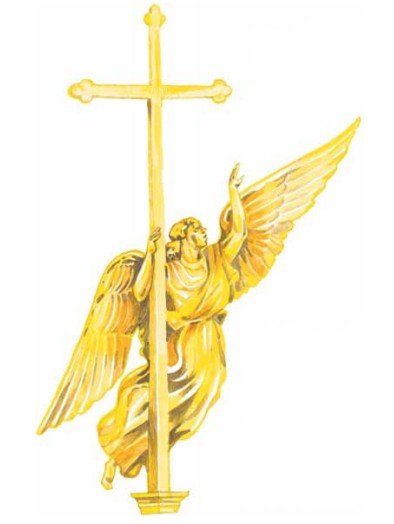 Ангел на шпиле Петропавловского собора для детей