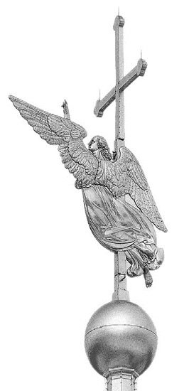 Рисунки ангел на шпиле петропавловского собора